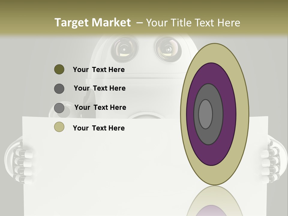 Intelligence Space Robot PowerPoint Template