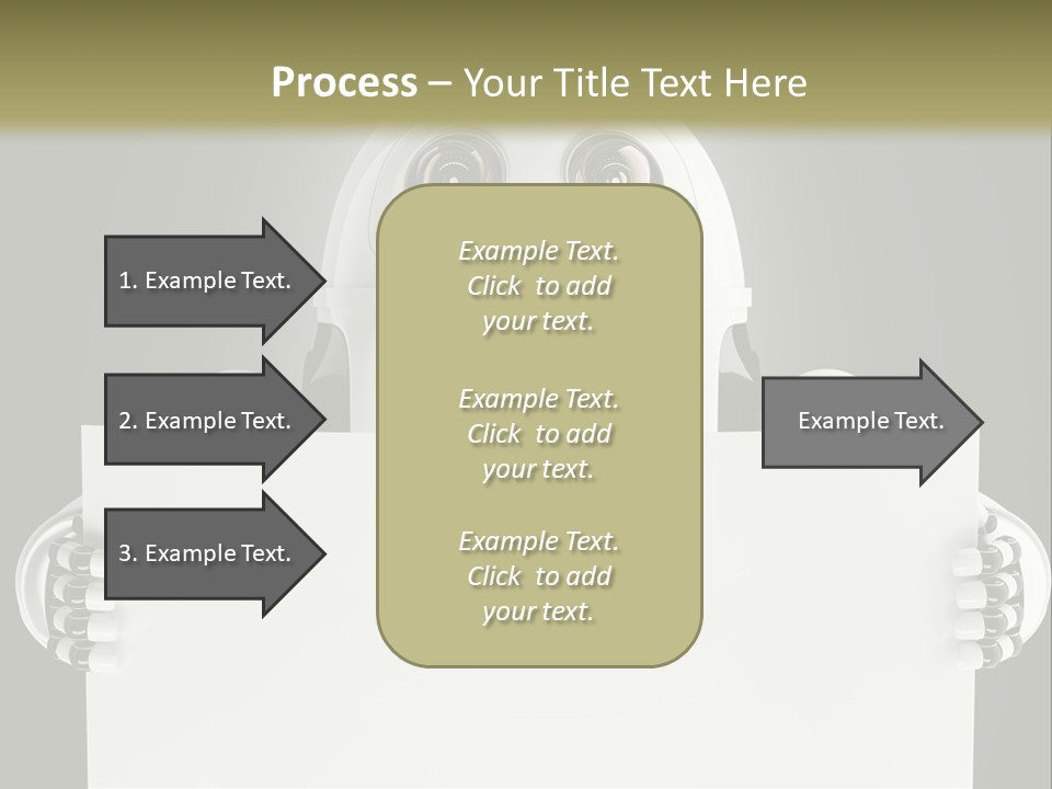 Intelligence Space Robot PowerPoint Template