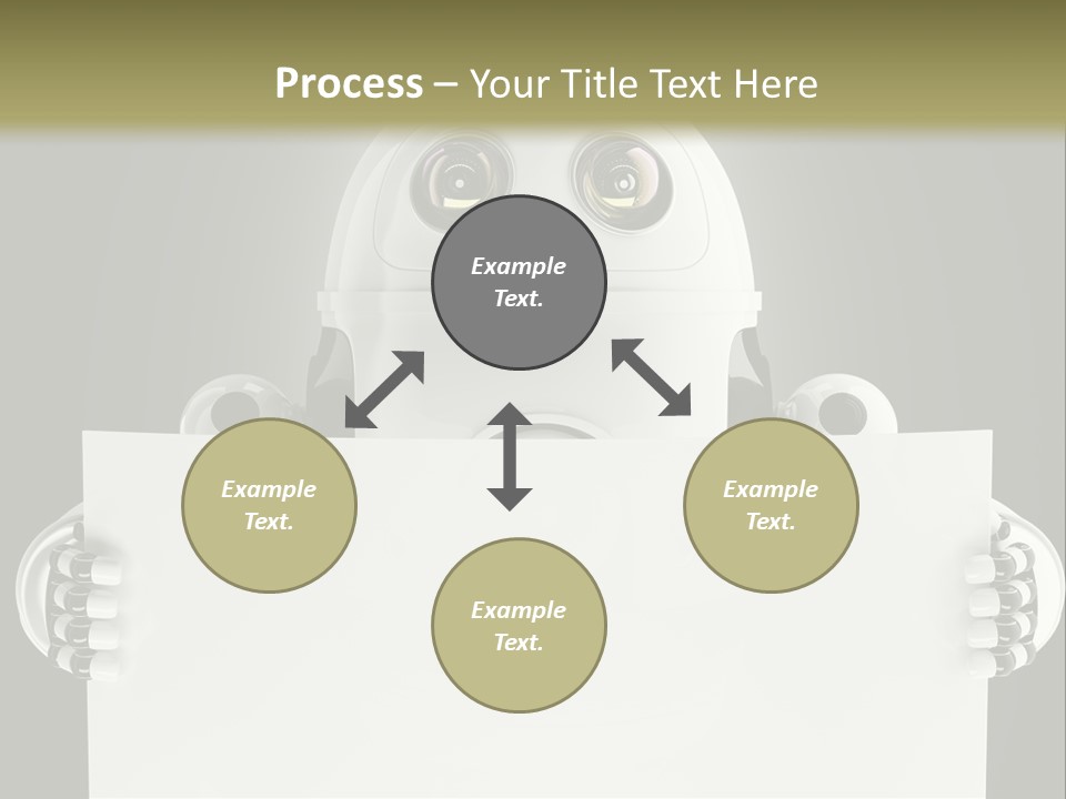 Intelligence Space Robot PowerPoint Template