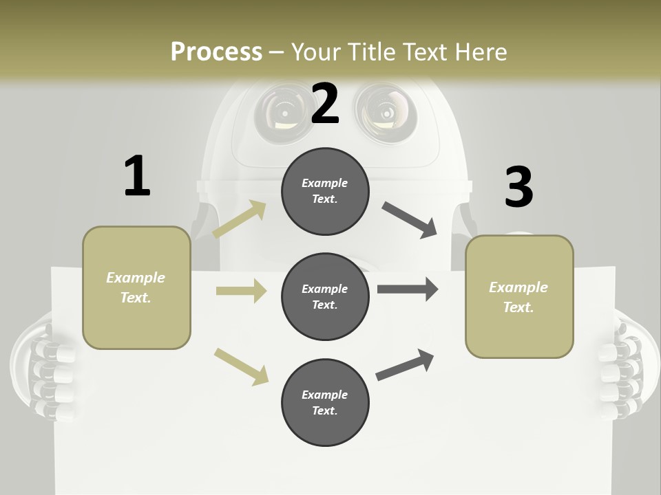 Intelligence Space Robot PowerPoint Template