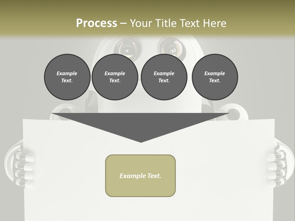 Intelligence Space Robot PowerPoint Template