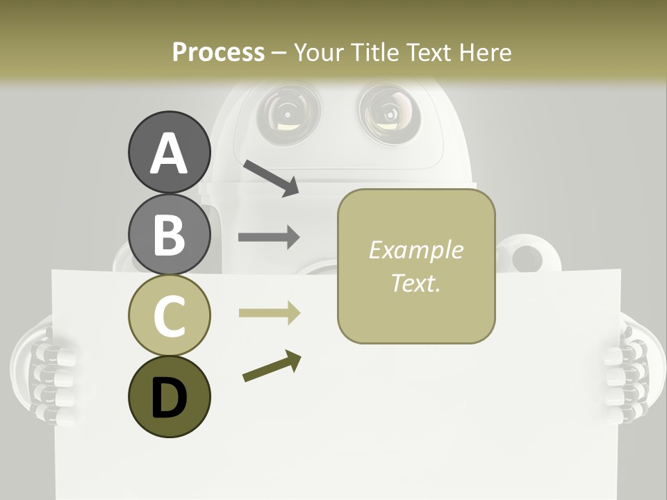 Intelligence Space Robot PowerPoint Template