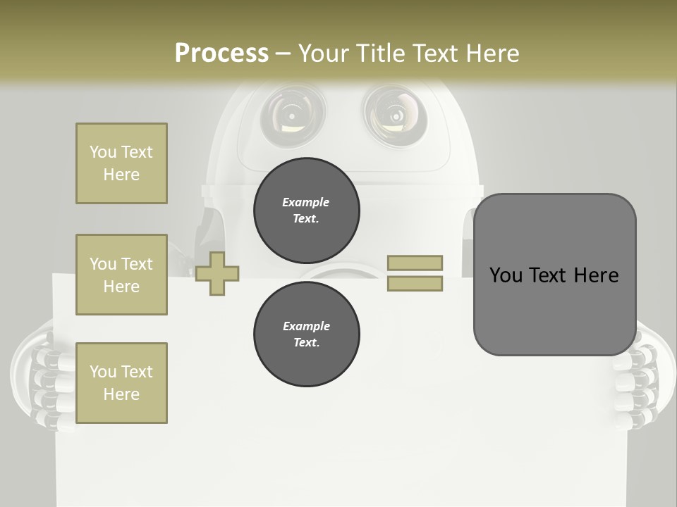 Intelligence Space Robot PowerPoint Template