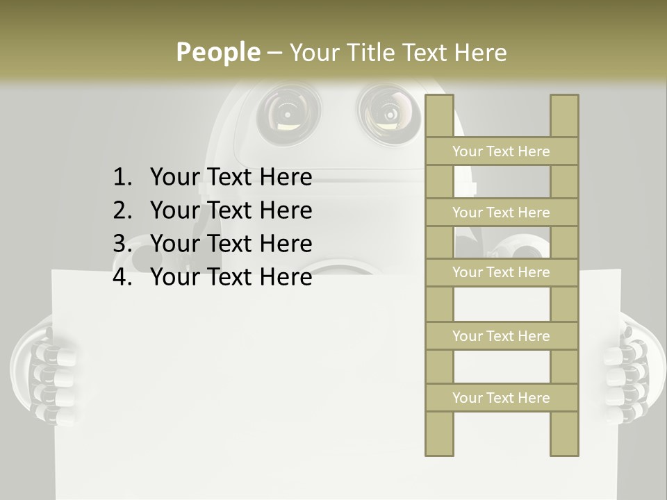 Intelligence Space Robot PowerPoint Template