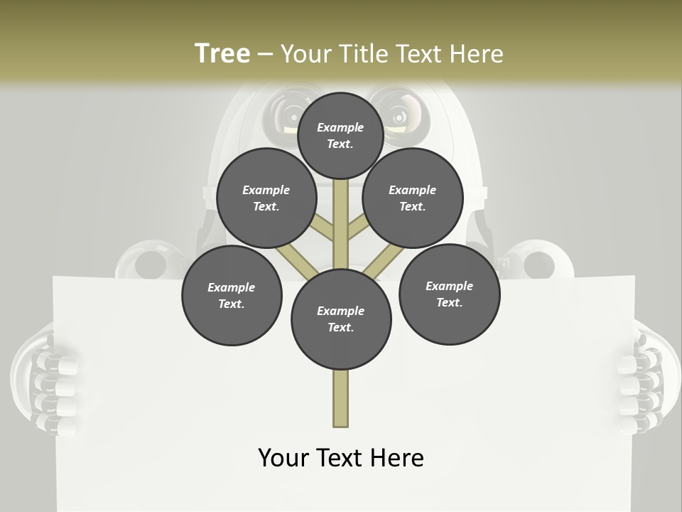 Intelligence Space Robot PowerPoint Template