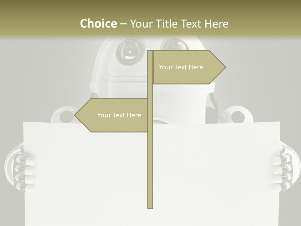 Intelligence Space Robot PowerPoint Template
