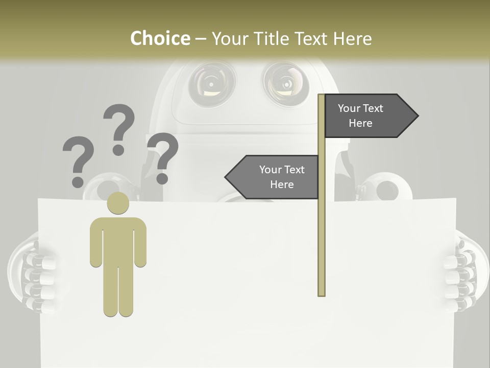 Intelligence Space Robot PowerPoint Template