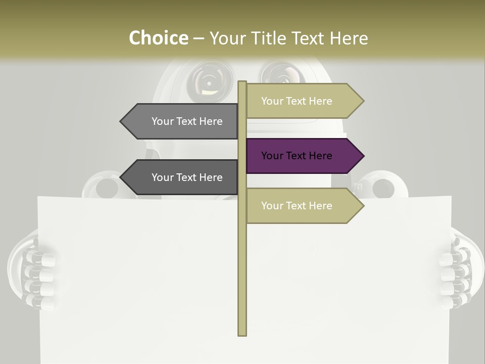 Intelligence Space Robot PowerPoint Template