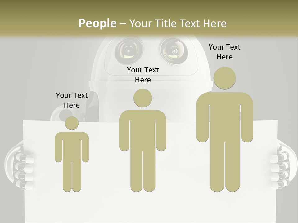 Intelligence Space Robot PowerPoint Template
