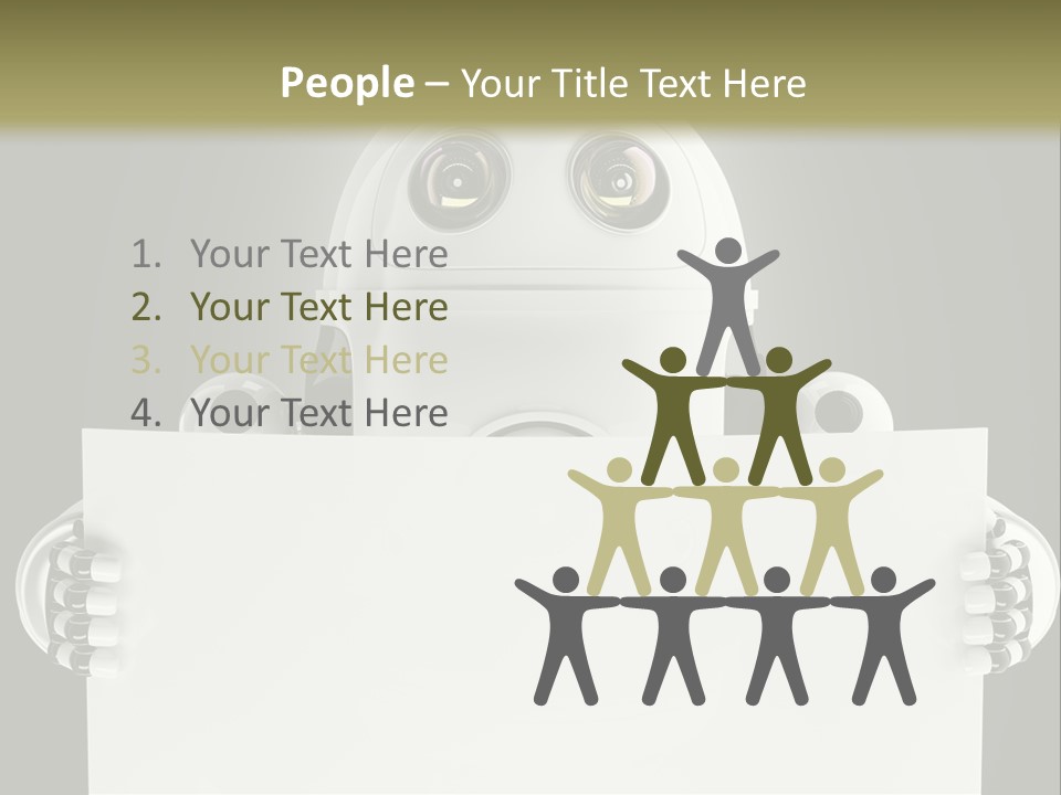 Intelligence Space Robot PowerPoint Template