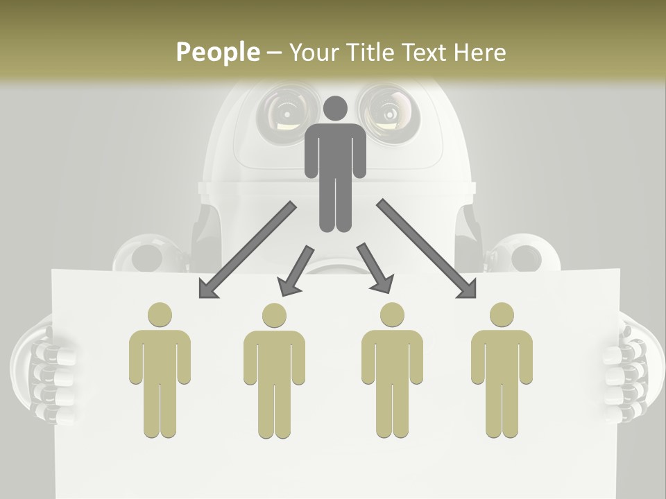 Intelligence Space Robot PowerPoint Template