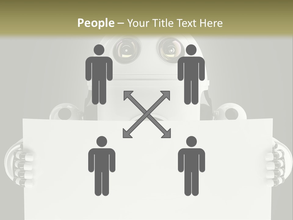 Intelligence Space Robot PowerPoint Template