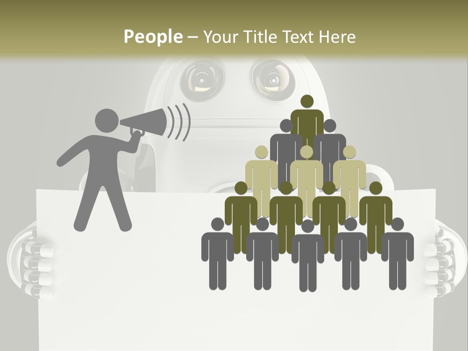 Intelligence Space Robot PowerPoint Template