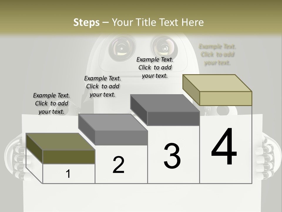 Intelligence Space Robot PowerPoint Template
