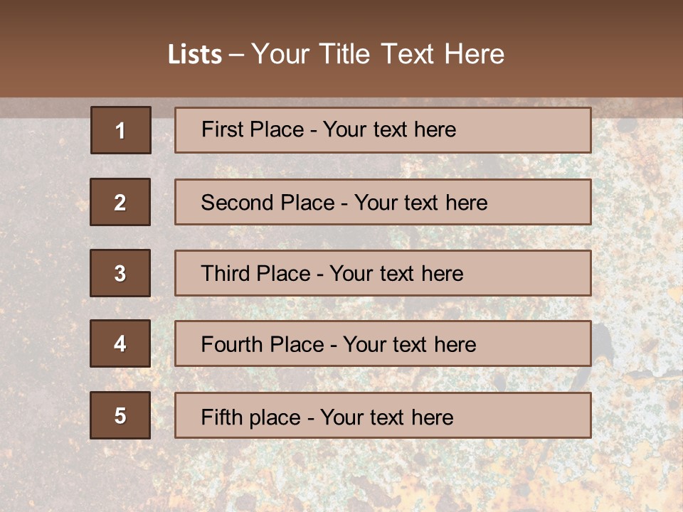 Erosion Industrial Grunge PowerPoint Template