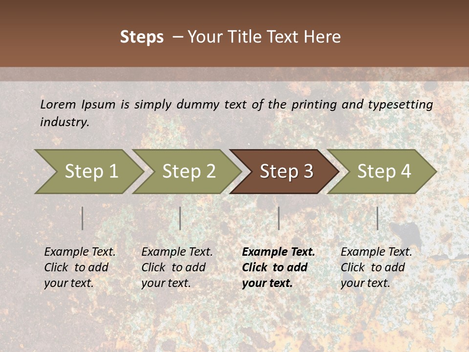Erosion Industrial Grunge PowerPoint Template