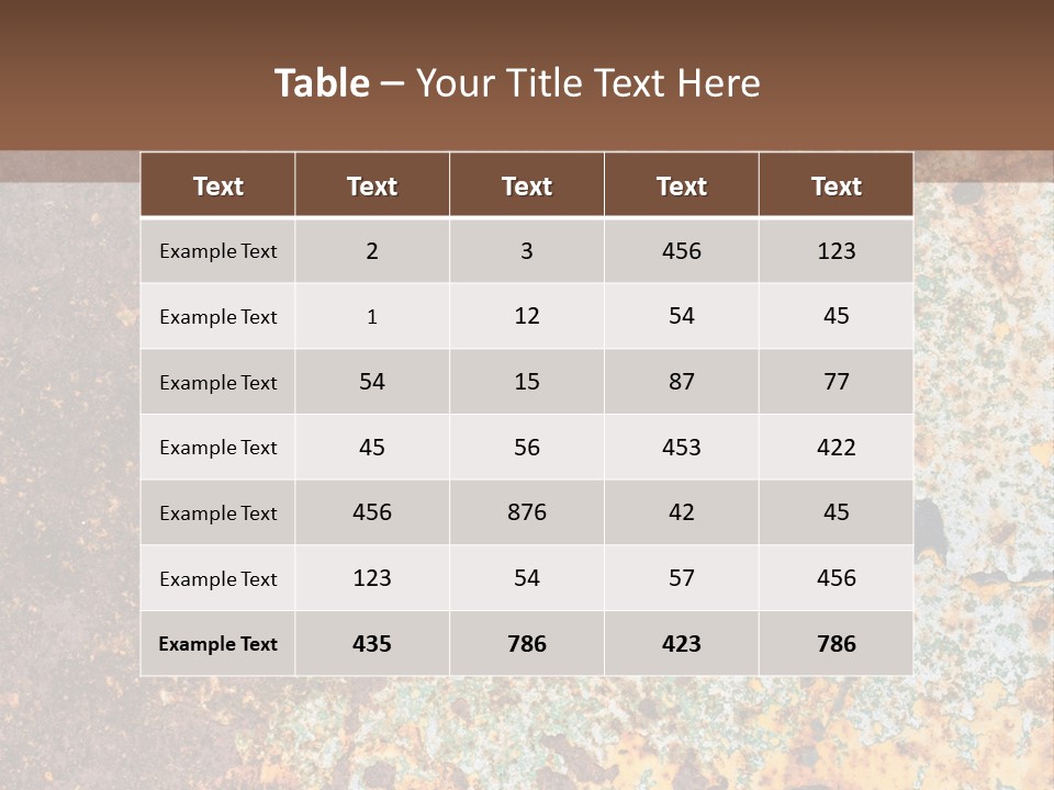 Erosion Industrial Grunge PowerPoint Template