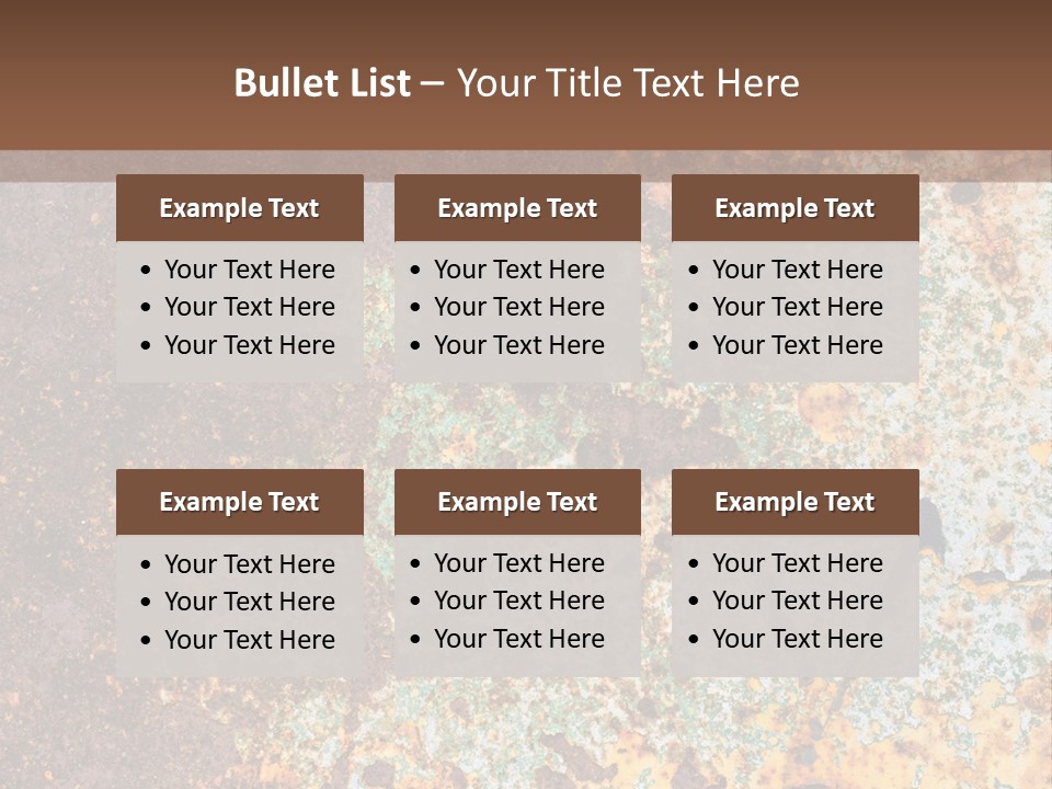 Erosion Industrial Grunge PowerPoint Template