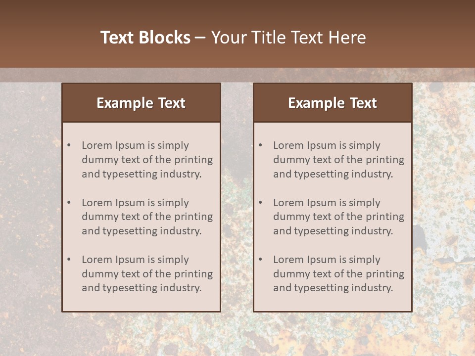 Erosion Industrial Grunge PowerPoint Template