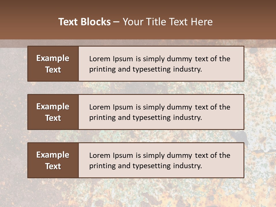 Erosion Industrial Grunge PowerPoint Template
