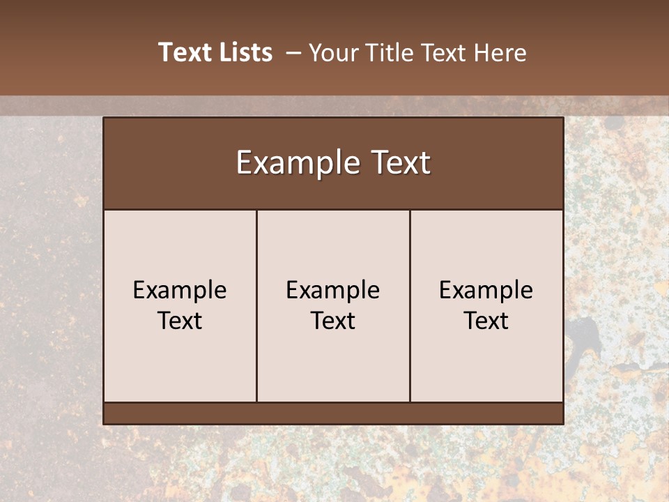 Erosion Industrial Grunge PowerPoint Template
