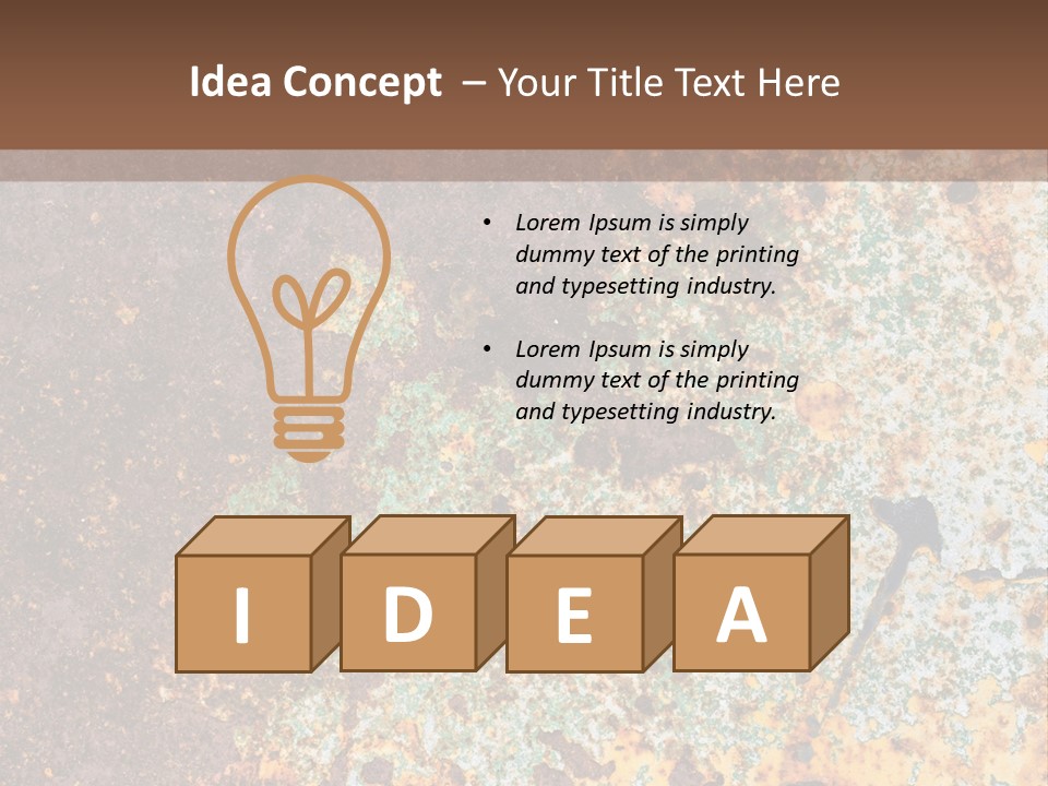 Erosion Industrial Grunge PowerPoint Template