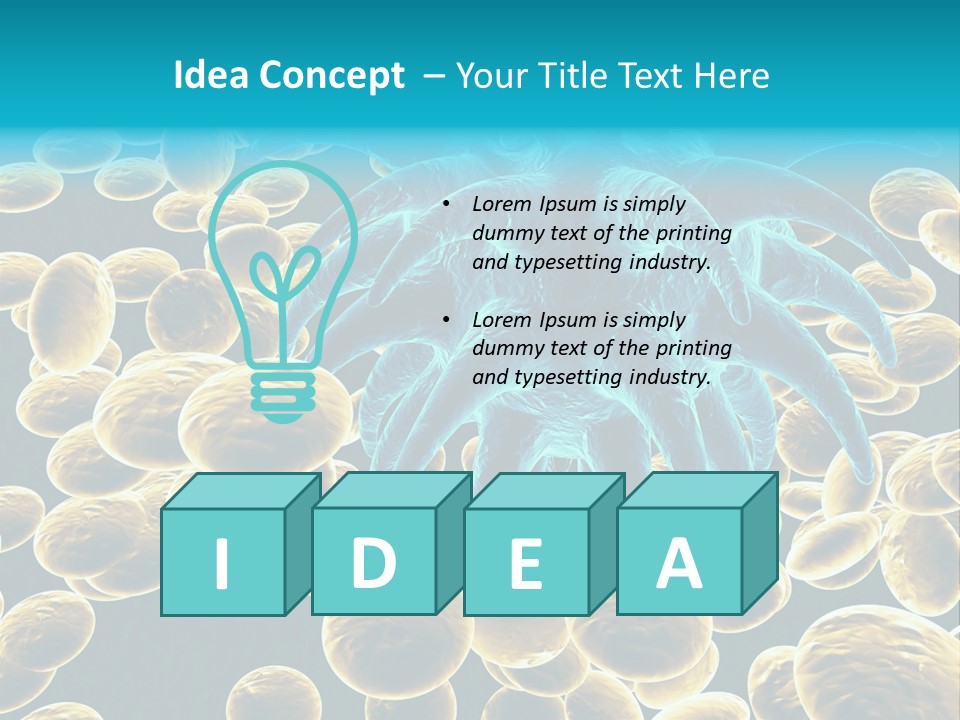 Concept White Cell PowerPoint Template