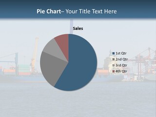 Boat Transport Blue PowerPoint Template