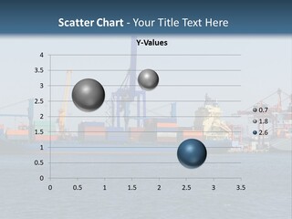 Boat Transport Blue PowerPoint Template