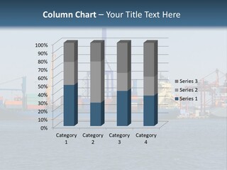 Boat Transport Blue PowerPoint Template