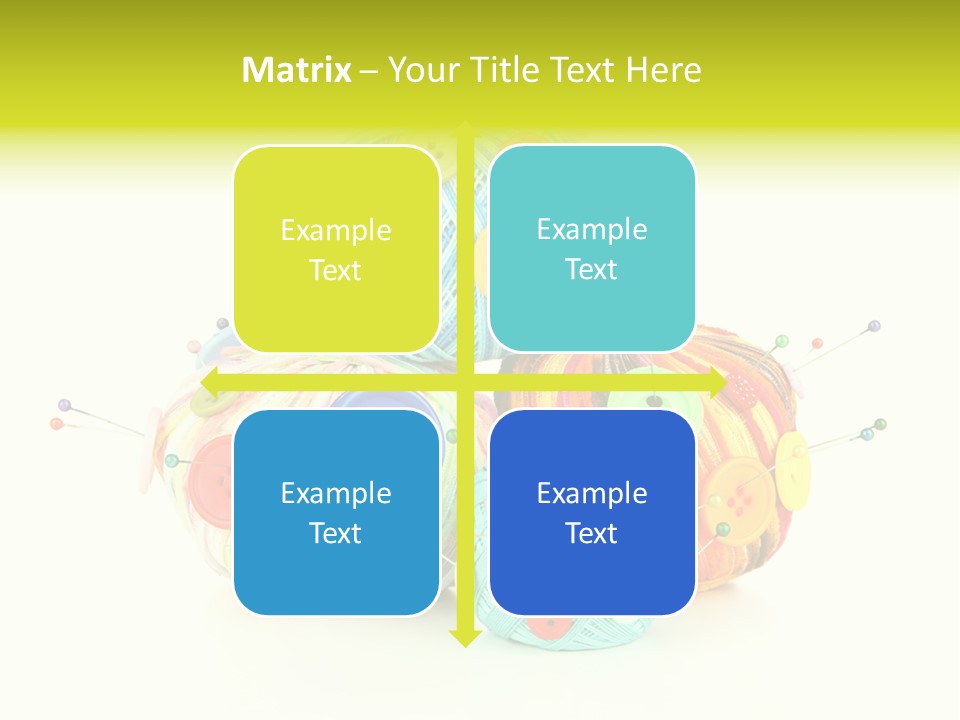 Spool Blue Coil PowerPoint Template