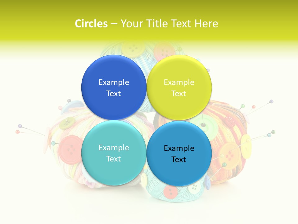 Spool Blue Coil PowerPoint Template