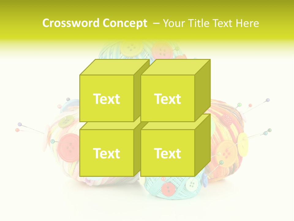 Spool Blue Coil PowerPoint Template