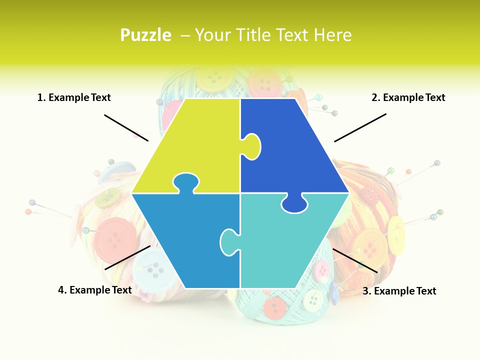 Spool Blue Coil PowerPoint Template