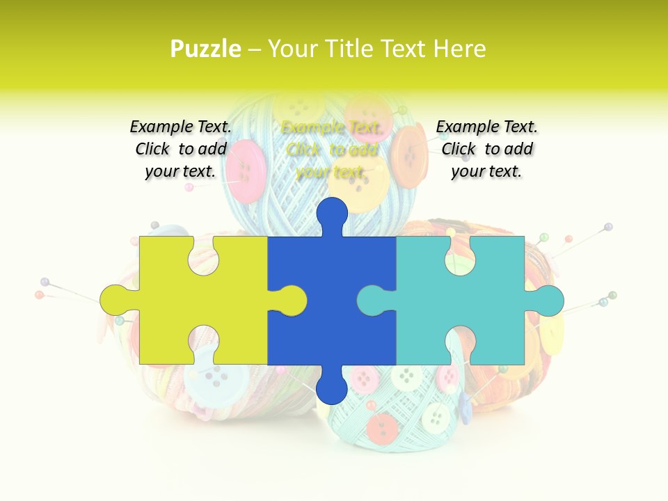 Spool Blue Coil PowerPoint Template