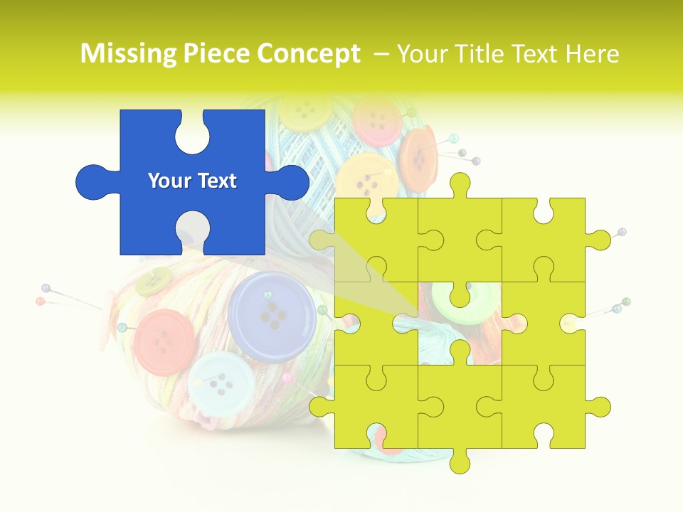 Spool Blue Coil PowerPoint Template