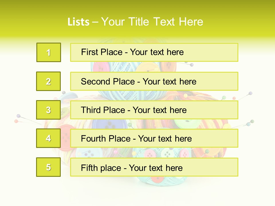 Spool Blue Coil PowerPoint Template