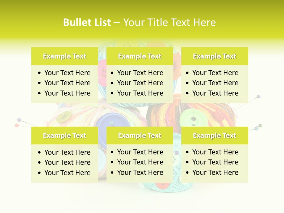 Spool Blue Coil PowerPoint Template