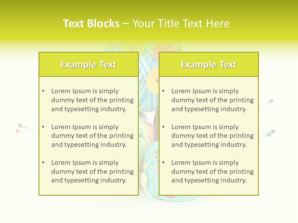 Spool Blue Coil PowerPoint Template
