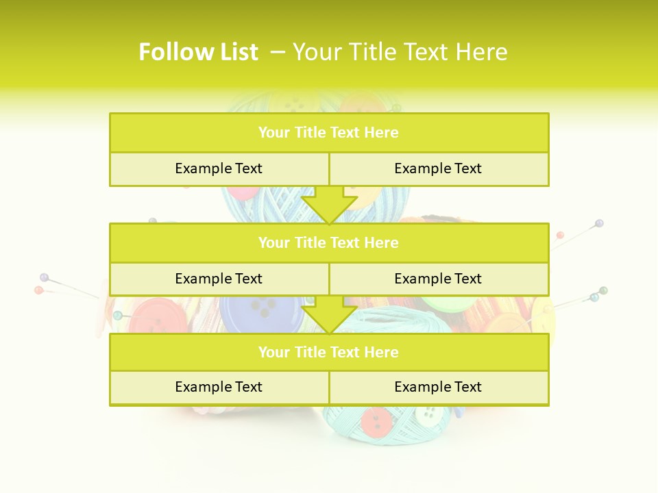 Spool Blue Coil PowerPoint Template