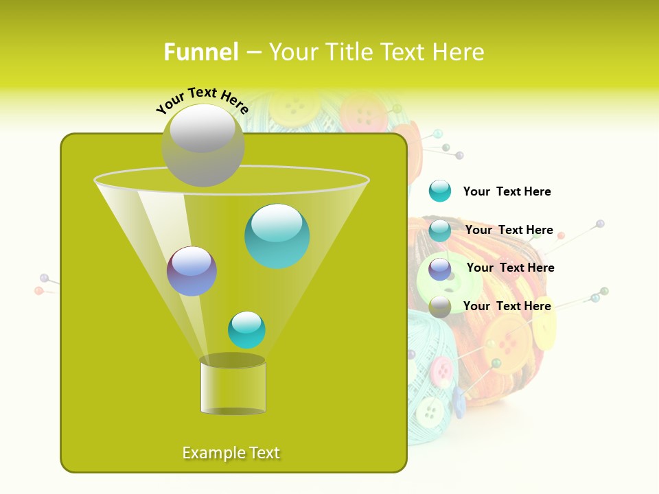 Spool Blue Coil PowerPoint Template