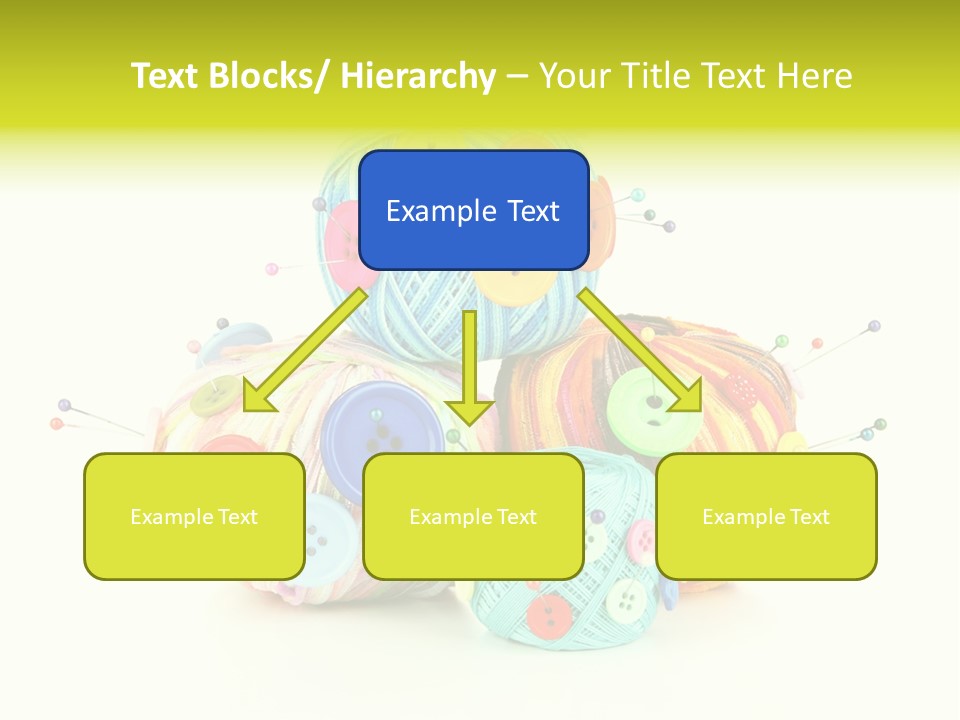 Spool Blue Coil PowerPoint Template