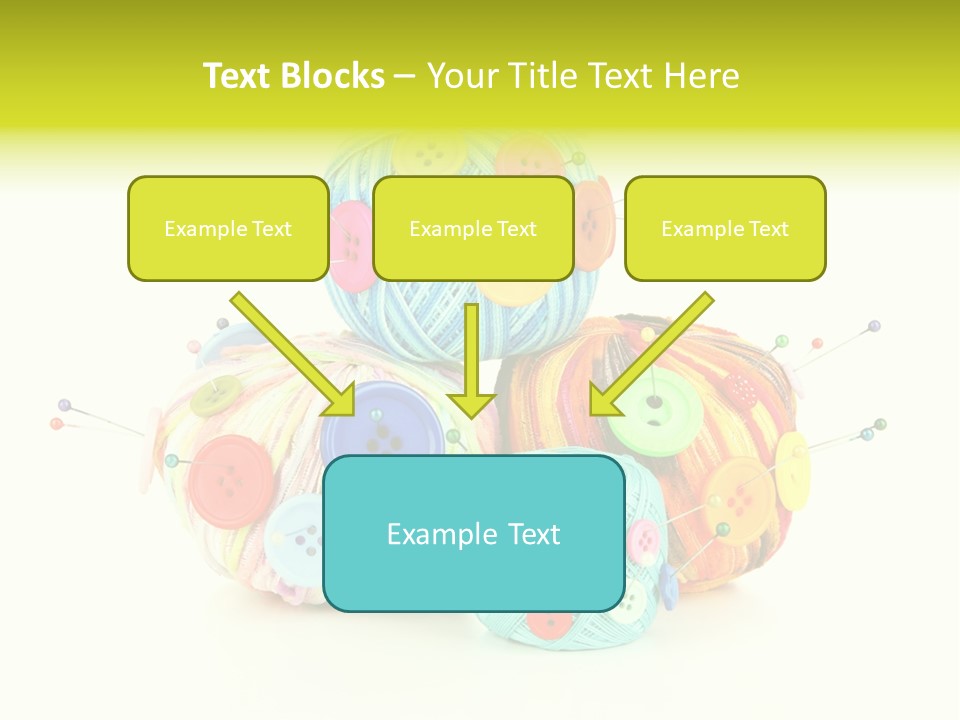 Spool Blue Coil PowerPoint Template