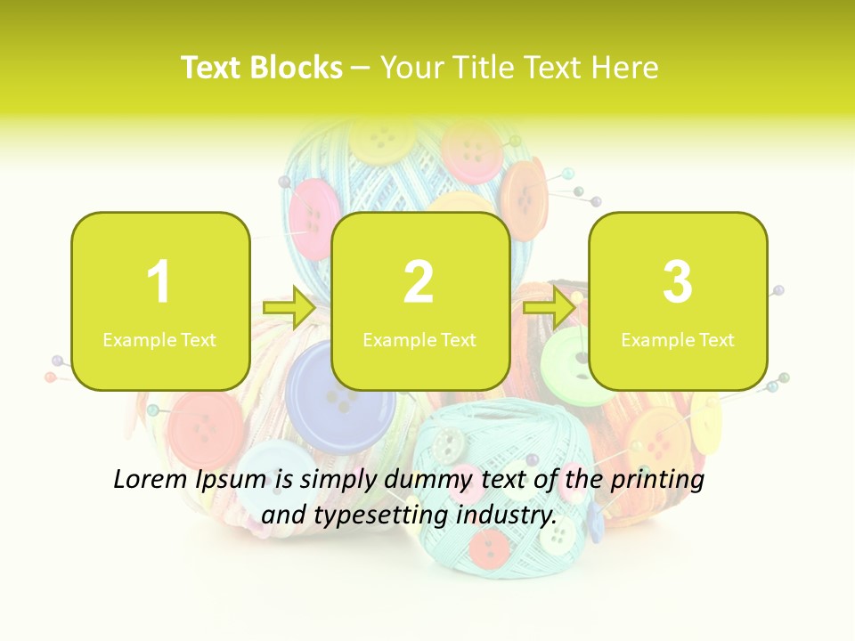 Spool Blue Coil PowerPoint Template