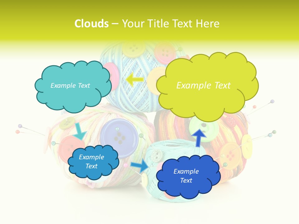 Spool Blue Coil PowerPoint Template