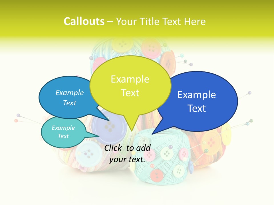 Spool Blue Coil PowerPoint Template