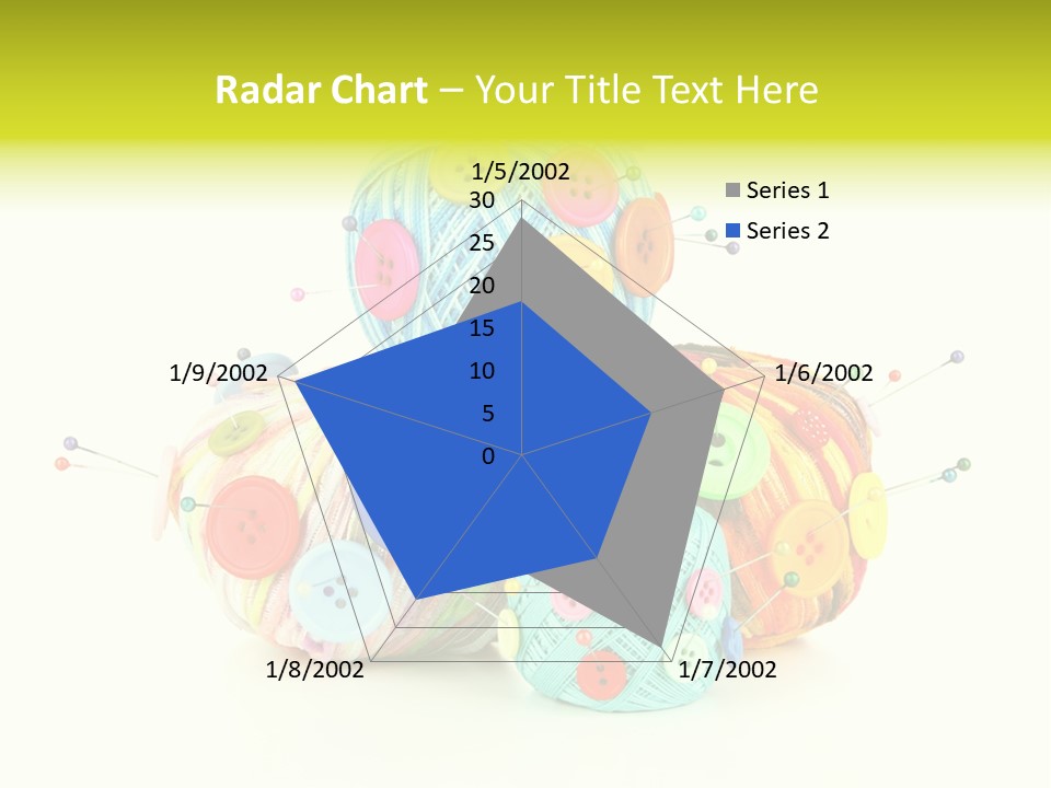 Spool Blue Coil PowerPoint Template