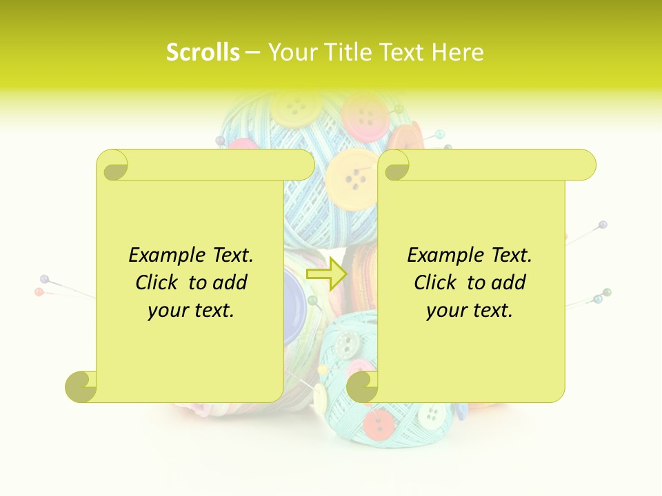 Spool Blue Coil PowerPoint Template