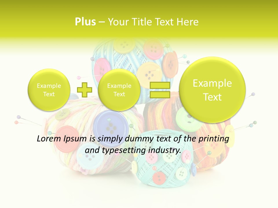 Spool Blue Coil PowerPoint Template