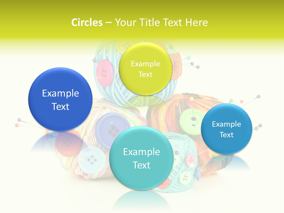 Spool Blue Coil PowerPoint Template